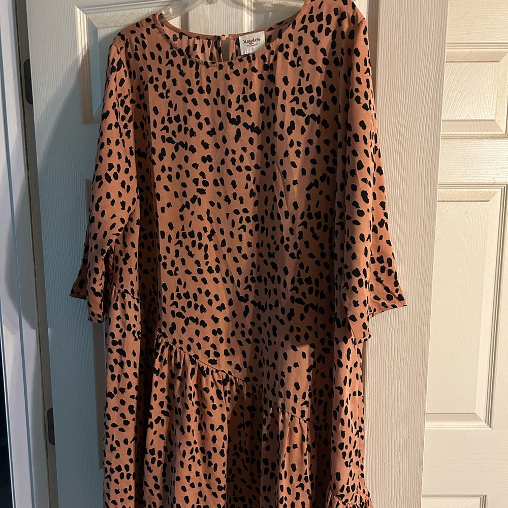 Hayden Los Angeles dot asymmetrical swing dress - Picture 5 of 7